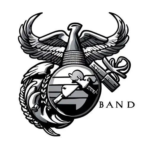 Marine Corps 4 In Band