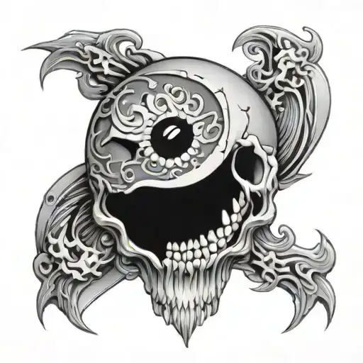 Yin Yang Skull