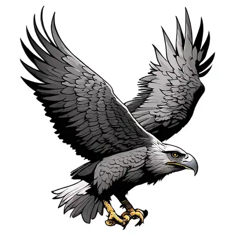 Herky The Hawk In The Style Of A Classic Eagle