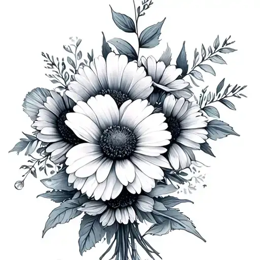 Wildflower Bouquet With Fish