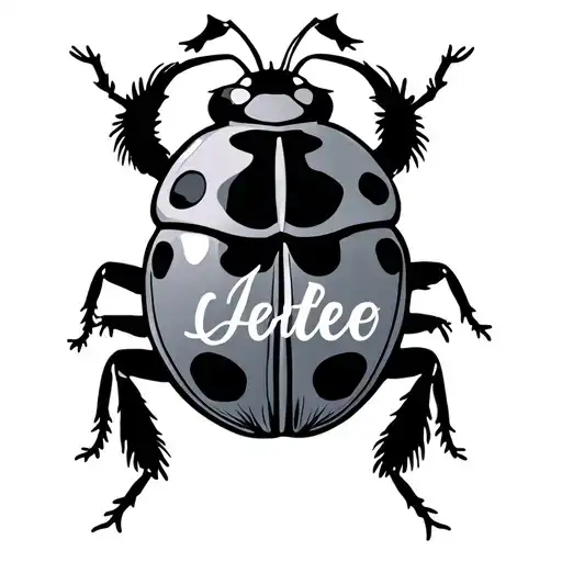 Lady Bug With Name Written