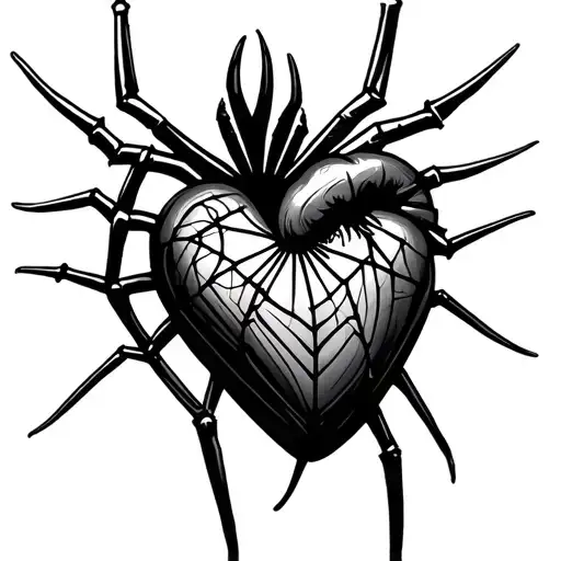 Heart Spider Web