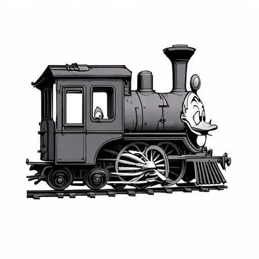 Donald Duck Train Engineer