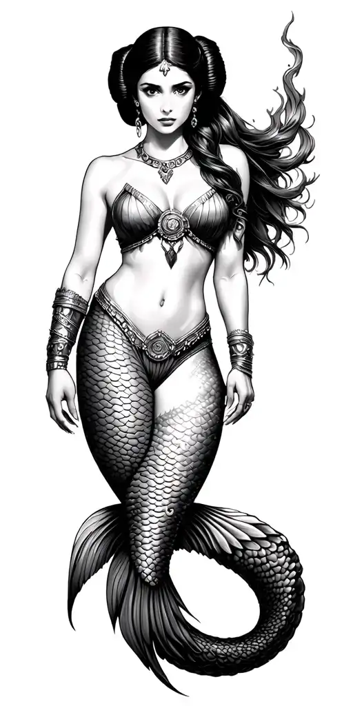 Princess Leia Slave Girl Mermaid