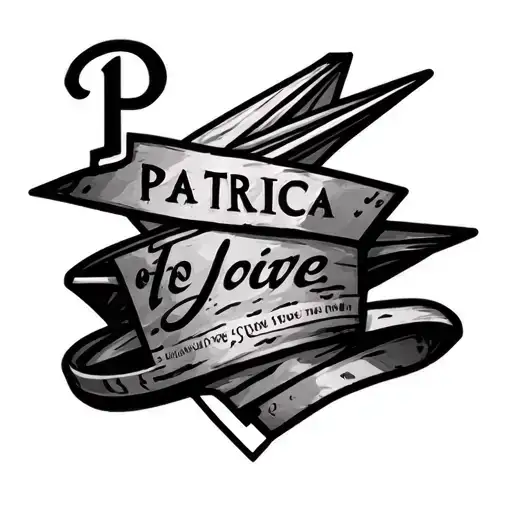 Patricia Text With Paper Plane