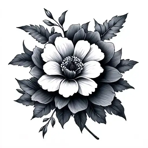 April And July Birth Flower Intertwined