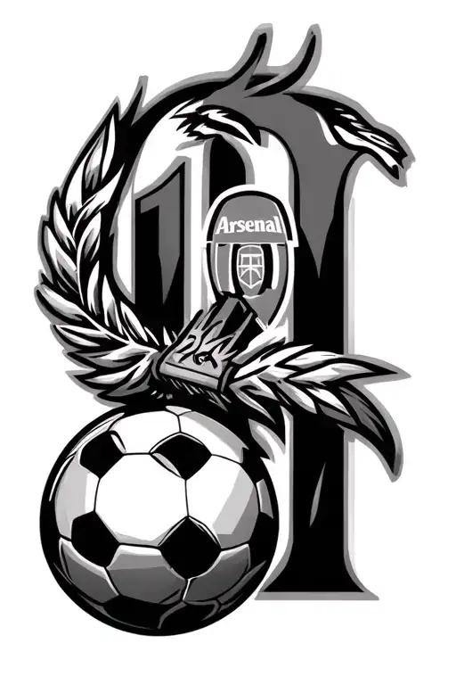 Arsenal Football Club Calf Sleeve With Soccerball And Number 10