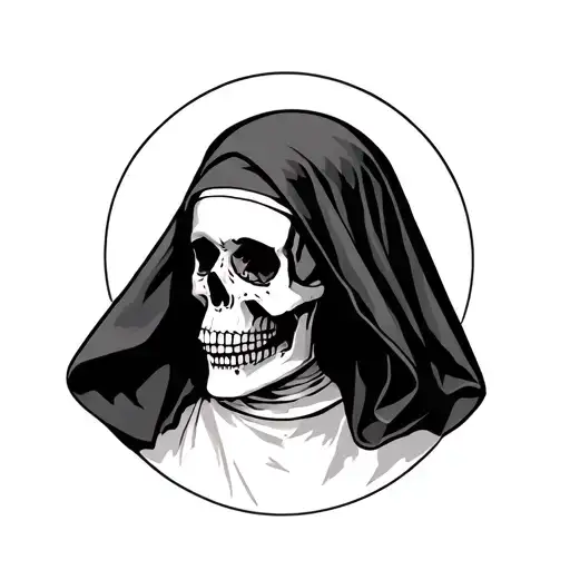Skull And Nun