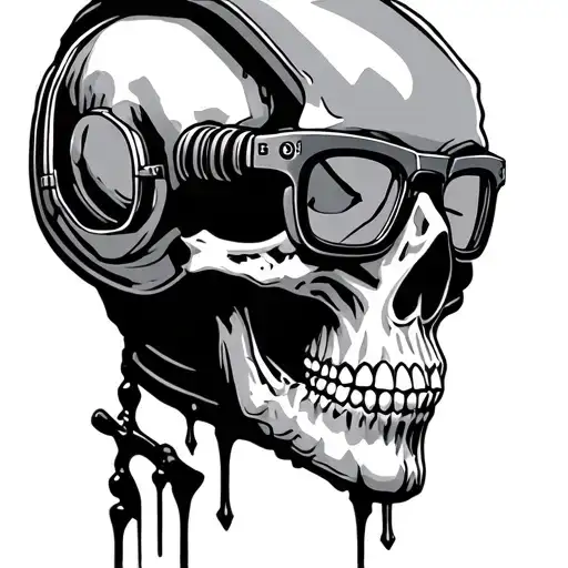 Alpinist Skull In Glasses
