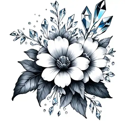 Flowers And Crystals