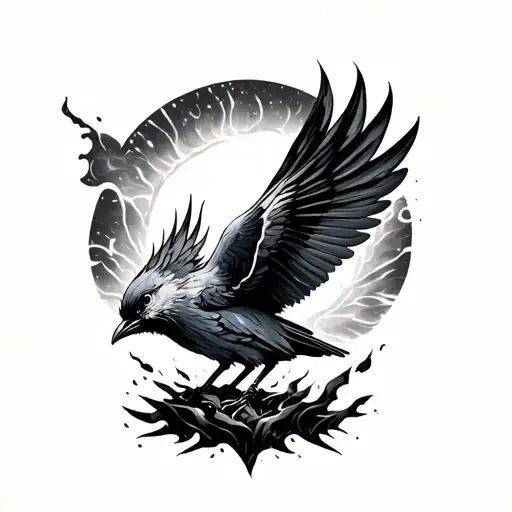 Phoneix Bird Rising From The Ashes Symbolizing Overcoming Abuse