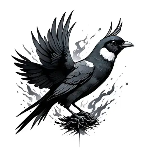 Phoneix Bird Rising From The Ashes Symbolizing Overcoming