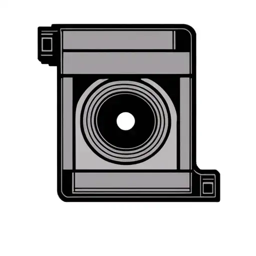 Japanese Photo Film Cartridge Simple Lines