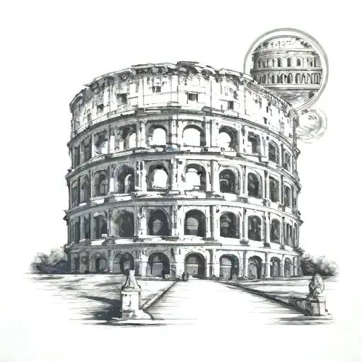 Colloseum With Baba Vida Fortress