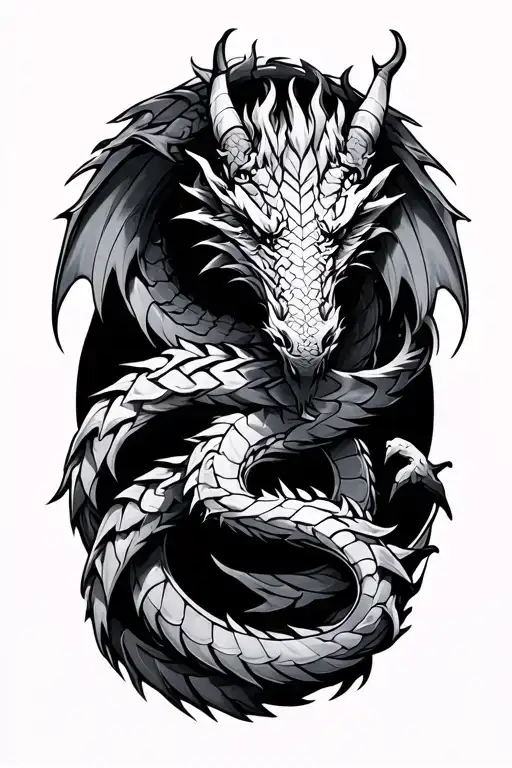 Ouroboros Viking Dragon Wrapped