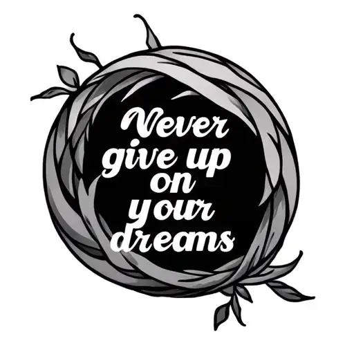 Never Give Up On Your Dreams