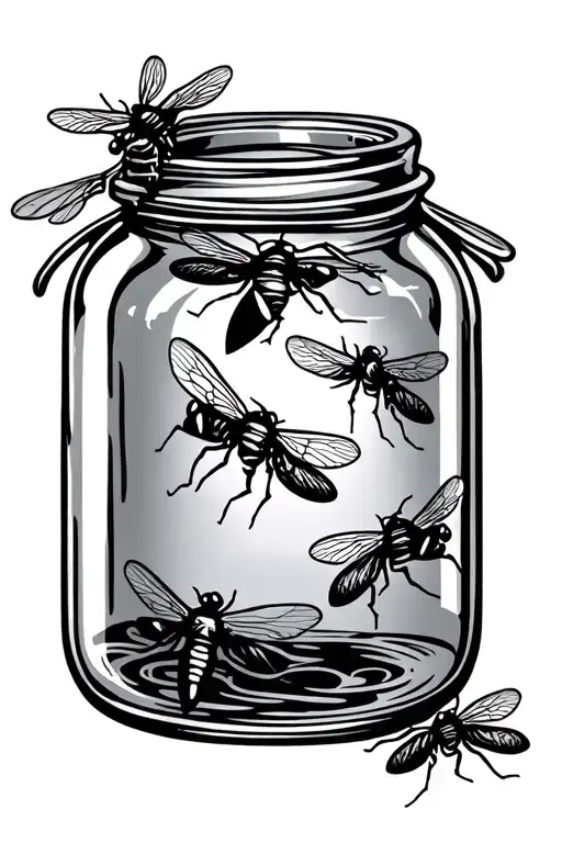Jar With Flies
