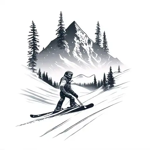 Ski Mountain Powder