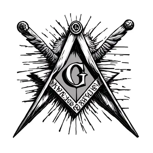Masonic Square And Compass
