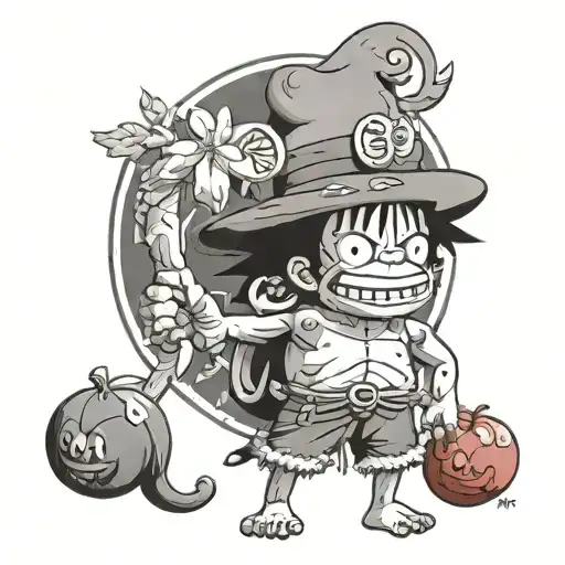 Monky D Luffy With The Gummi Fruit