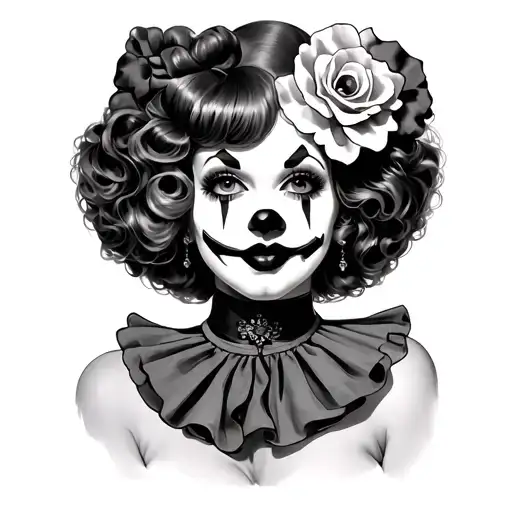 Pinup Clown Girl