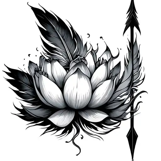 Arrow Umalome With Lotus Feather Flights