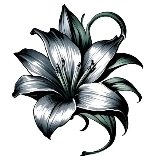 Word Lily Made Of Lilies