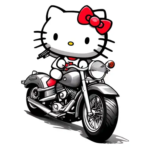 Hello Kitty On A Chopper
