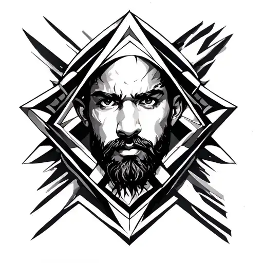 Geometric Tattoo Like Virat Arm Band