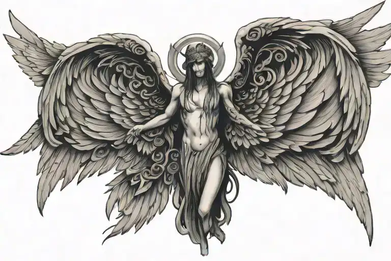 Chosen 1 Tattoo With Wings Spread Wide