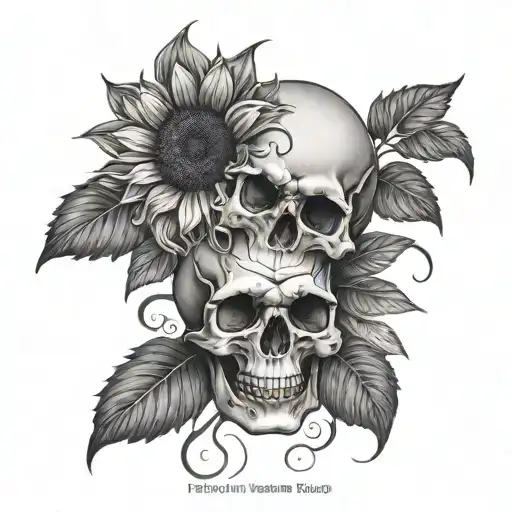 Skull Sunflowers