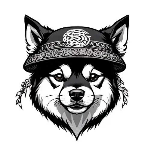 Lunar Year Of The Dog With Rice Hat