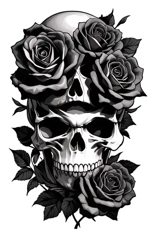 Skull And Roses