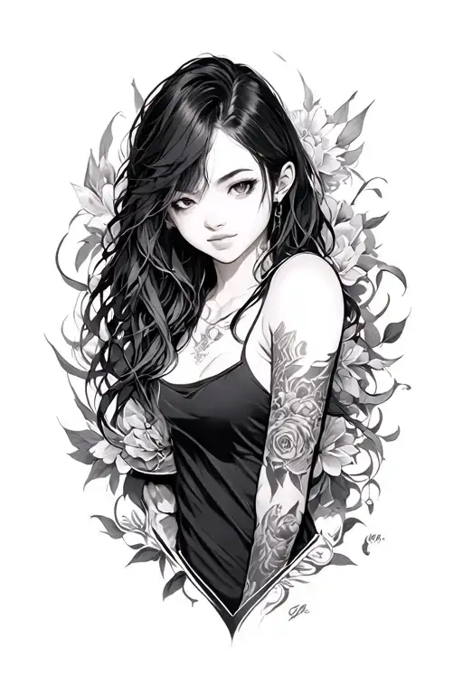 Anime Character Surrounded