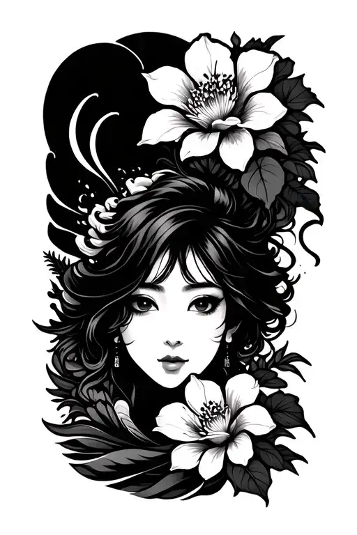 Sampaguita With Japanese Waves