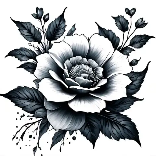 Dark Feminine Flower Sleeve