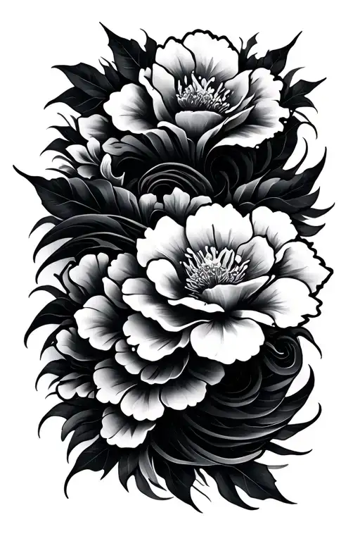 Sampaguita With Japanese Waves