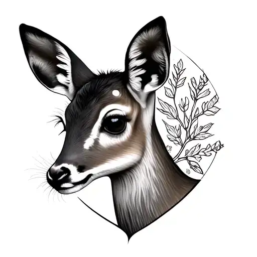 Deer Fawn With Emo Alternative Twist
