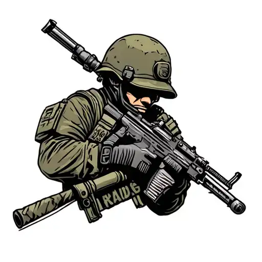 Army Military Intelligence Tattoo Design