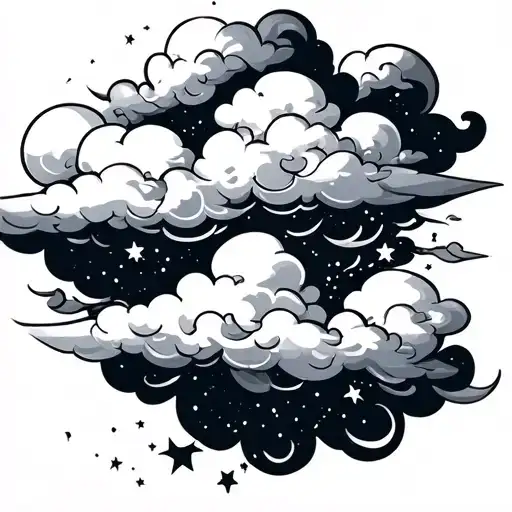 Clouds With Stars In Them