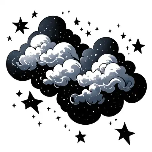 Clouds With Stars In Them