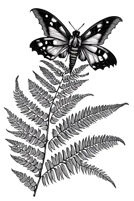 The Last Of Us Is A Moth On A Fern Branch Slavic Symbol