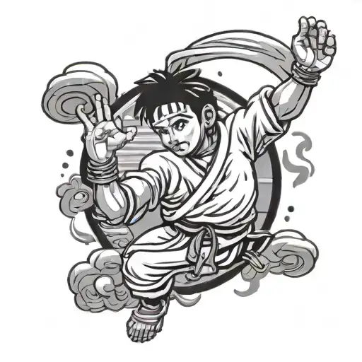 Bhoota Kola Dressed As Karate Kid