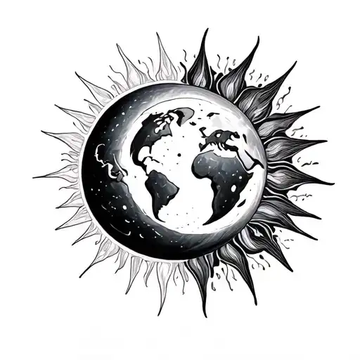 Sun Moon Earth Outsids