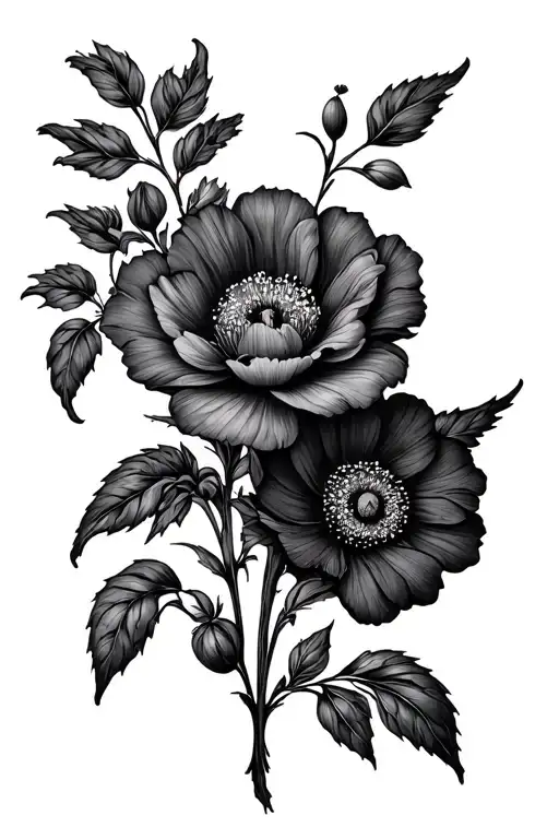 Line With September Birth Flower