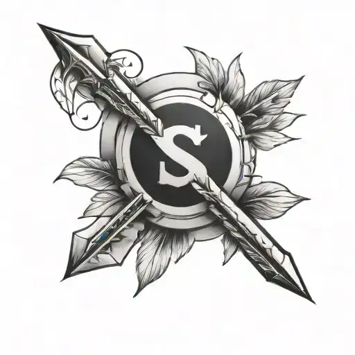 Letter S And Arrow Through It