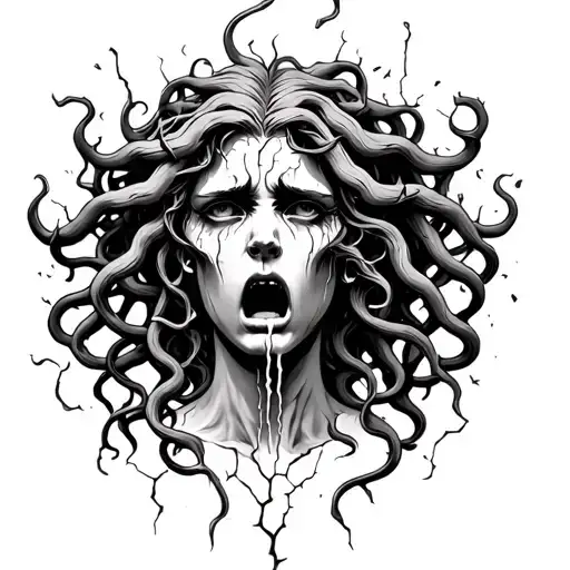 Real Medusa Half Crying Cracked