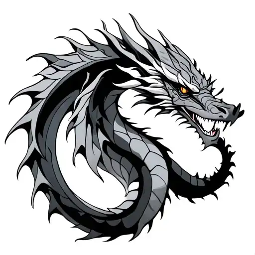 Dragon With Arabic Writing