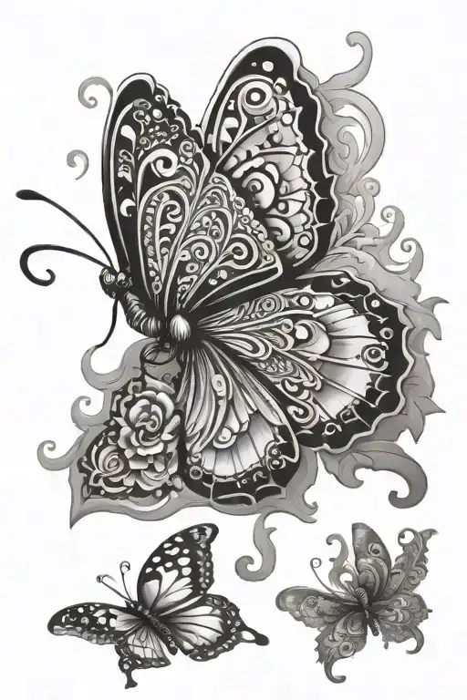 Buterfly With Ornaments