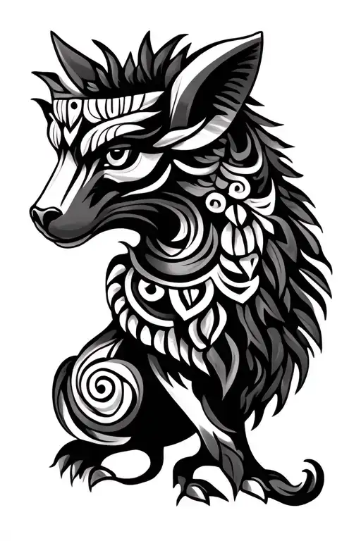 Spanish Animal Totem Pole Inspired